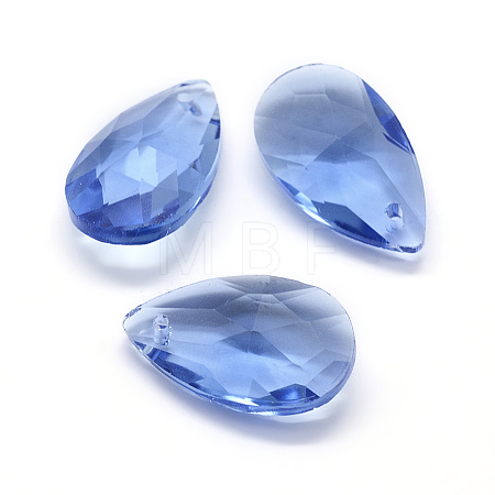 Faceted Glass Pendants GLAA-F069-L-A12-1