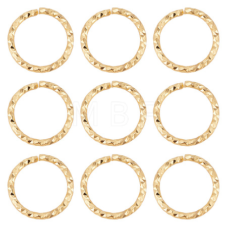 30Pcs Brass Open Jump Rings KK-BBC0004-38-1