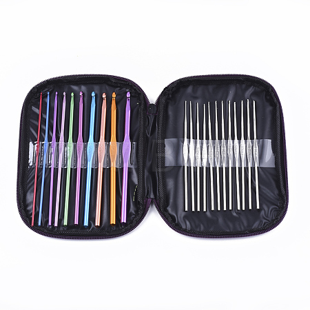 Aluminum Crochet Hooks Needles TOOL-S011-04-1