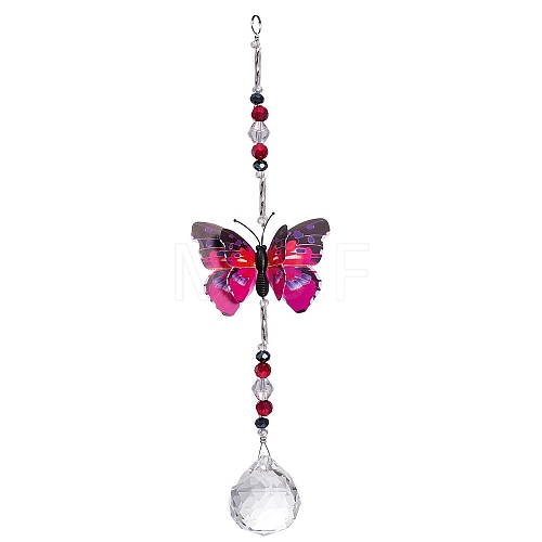 Butterfly Hanging Crystal Prisms Suncatcher PW-WG56806-01-1