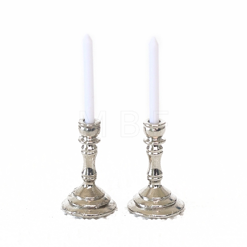 Alloy Candle Holder Miniature Ornaments PW-WG7A026-02-1