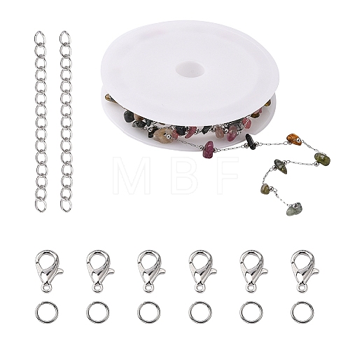 DIY Chain Necklace Bracelet Making Set DIY-YW0005-95-1