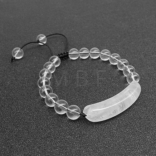 Natural Quartz Crystal Bead Braided Bead Bracelets for Women Men LS5537-5-1