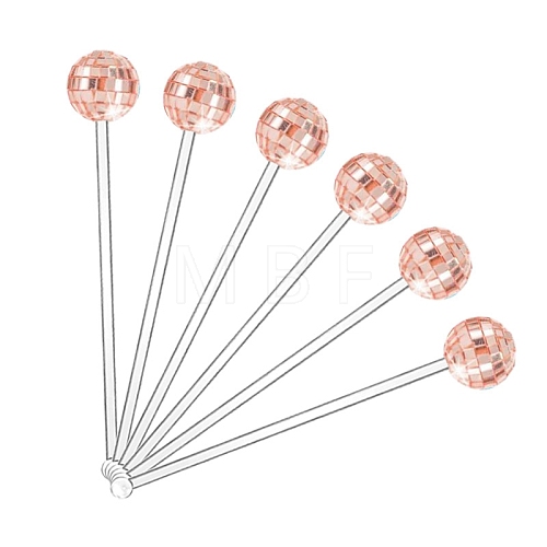 Disco Ball Plastic Cocktail Stirrers PW-WGEE6B6-03-1