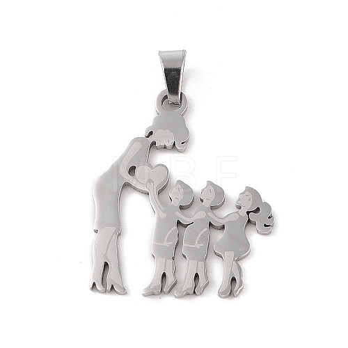 Mother's Day 304 Stainless Steel Pendants STAS-U002-01P-1