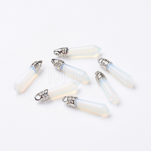 Opalite Pointed Pendants X-G-P309-07-1