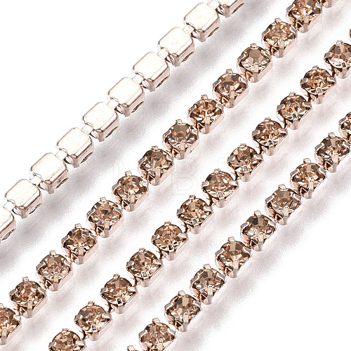 Electrophoresis Iron Rhinestone Strass Chains CHC-Q009-SS6.5-B18-1