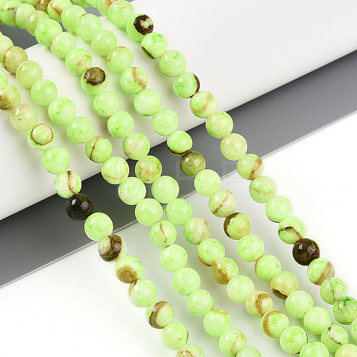 Natural Persian Jade Beads Strands G-A255-A02-04B-1