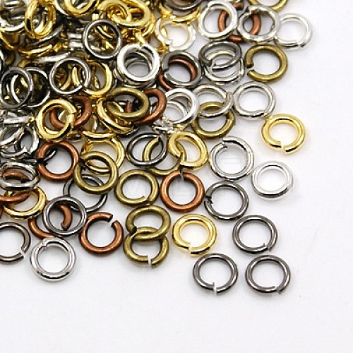 Open Jump Rings Brass Jump Rings JRC7MM-AB-NF-1