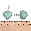 Natural Amazonite Pendants G-A315-04B-P-3