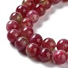 Dyed Natural Malaysia Jade Beads Strands G-G021-02B-01-4