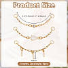 Brass Micro Pave Clear Cubic Zirconia Connector Charms PALLOY-OC00051-2