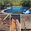 SUPERFINDINGS 12Pcs 2 Colors Aluminium Alloy Tent Rope Tensioners FIND-FH0001-99-6