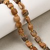 Natural Picture Jasper Beads Strands GG-CBA96AE-A02-6x6mm-1