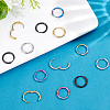 32Pcs 4 Colors Stainless Steel Huggie Hoop Earrings EJEW-PH0001-50-4
