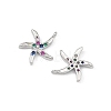 SHEGRACE Brass Colorful Cubic Zirconia Charms XGRQ3P471-599P-2