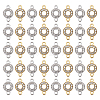60Pcs 2 Colors Alloy Crystal Rhinestone Connector Charms FIND-PH0038-11B-1