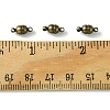 10Pcs Round Brass Magnetic Clasps with Loops KK-FS0001-34AB-5