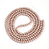 Baking Paint Pearlized Glass Pearl Round Bead Strands X-HY-Q003-4mm-11-2