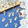 30Pcs 3 Colors Antique Silver Alloy Rhinestone Pendants FIND-CJ0006-07-3