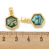 Natural Paua Shell Pendants KK-A214-27G-3