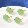 Brass Stud Earrings KK-F358-03G-02-4