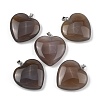 Natural Grey Agate Pendants GG-K002-12A-21-1