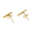 304 Stainless Steel Ring Stud Earrings for Woman EJEW-WH0270-51G-2