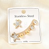 304 Stainless Steel Stud Earrings SA-CBA558C-27G-1