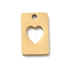 304 Stainless Steel Charms SA-CBA2714-04D-G-2