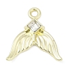 Golden Alloy Pendants PALLOY-R151-50G-02-1