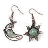 Natural Apatite Dangle Earrings G-H359-07R-07-4