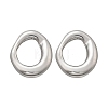 304 Stainless Steel Chunky Oval Studs Earrings for Women EJEW-K306-28P-4