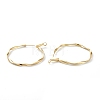 Brass Hoop Earrings EJEW-A056-38G-2
