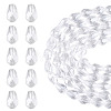 5 Strands Transparent Teardrop Glass Beads Strands GLAA-TA0004-21B-1
