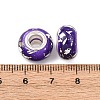 Opaque Resin Rondelle European Beads RESI-Z046-03H-3