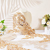 2 Yards Polyester Embroidery Flower Lace Trim DIY-WH0661-27C-4