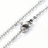 304 Stainless Steel Pendant Necklaces NJEW-E147-08P-3