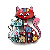 Alloy Enamel Brooches X-JEWB-P013-18EB-1