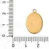 Ion Plating(IP) 304 Stainless Steel Pendant Cabochon Settings X-STAS-WH0055-02B-G-3