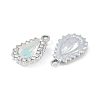 UV Plating Alloy with Mixed Color Glass Rhinestone Pendants FIND-M018-39P-2