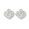 Brass Rhinestone Pendants FIND-H068-01P-1