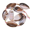 Natural Banded Agate Beads Strands G-F825-H01-01D-3