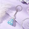 Glass Seed Bead with Acrylic Angel Keychain KEYC-MZ00026-05-2