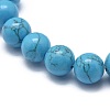 Synthetic Turquoise Jasper Bead Stretch Bracelets X-BJEW-K212-C-022-2