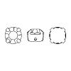 Preciosa® MAXIMA Crystal in Sew-On Cup X-PRC-SS12-90090-G-4
