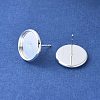 Brass Ear Studs Settings IFIN-Q005-S-2