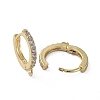 Brass Huggie Hoop Earring Findings X-KK-P150-42G-2