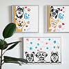 MAYJOYDIY US 1 Set PET Hollow Out Drawing Painting Stencils DIY-MA0005-25-2