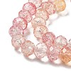 Transparent Crackle Glass Beads Strands CCG-L050-01A-05-2